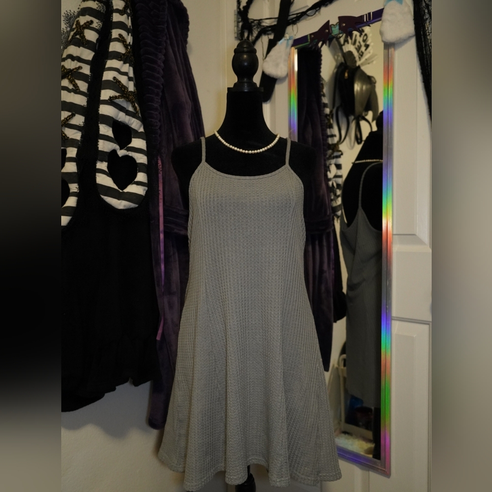 Shein L Grey Waffle Dress / Loungewear